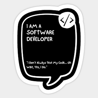 Proud Software Developer Tee - Embrace Expertise Sticker